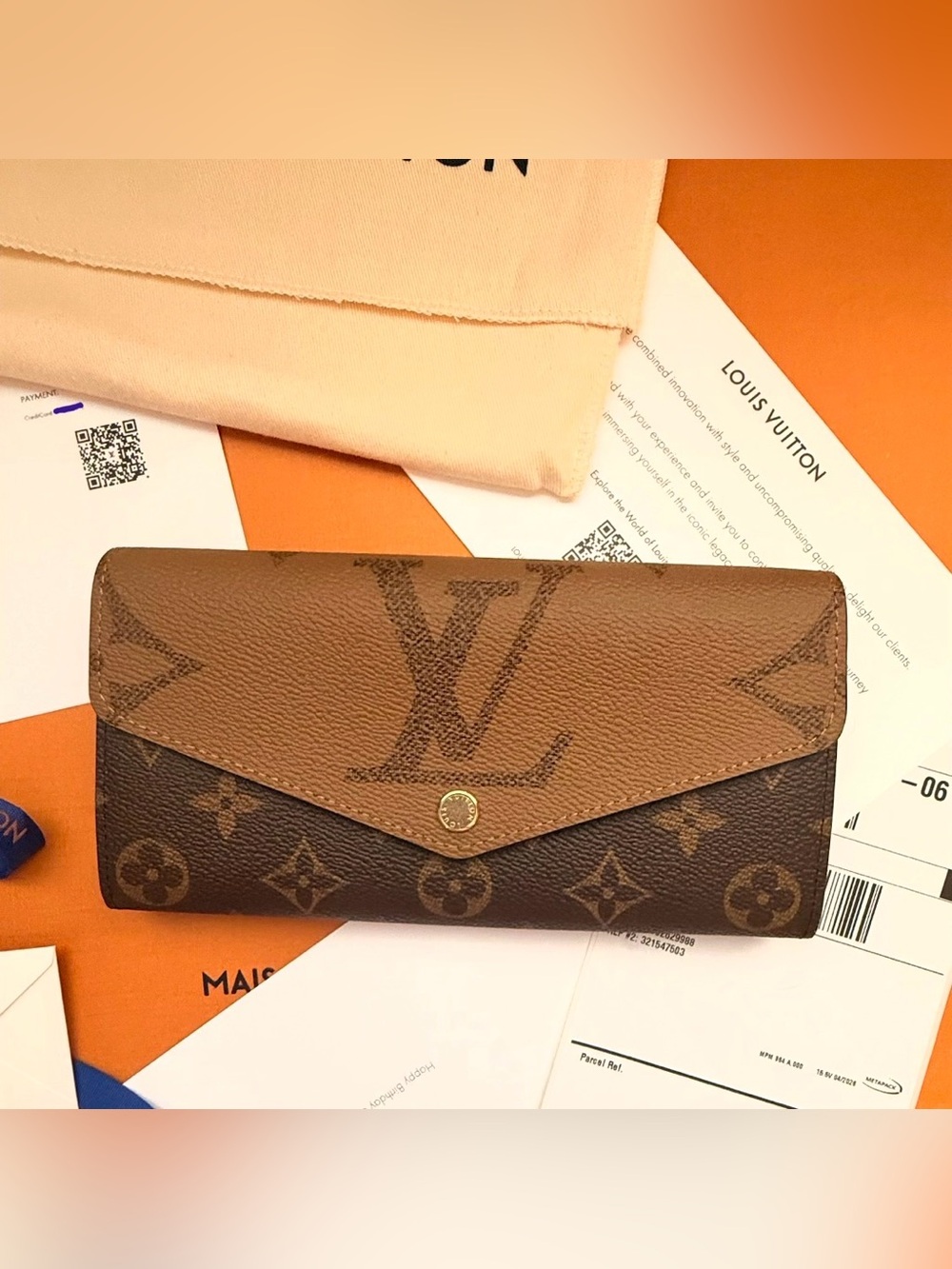 Louis Vuitton Sarah Wallet Giant Monogram M80726